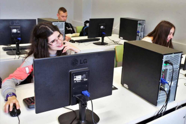 Estudiantes del IES Sierra de Leyre