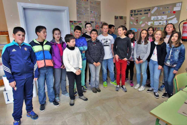 Estudiantes del IES Sierra de Leyre