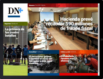 Hoy en DN+ Tablet la recaudación que prevé Hacienda foral esta legislatura.