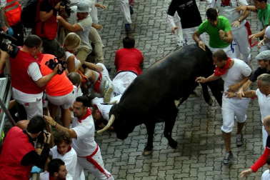 Imágenes exclusivas del segundo encierro de los fotógrafos de Diario de Navarra.