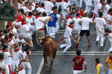 Imágenes exclusivas del segundo encierro de los fotógrafos de Diario de Navarra.
