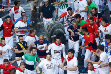 Imágenes exclusivas del segundo encierro de los fotógrafos de Diario de Navarra.