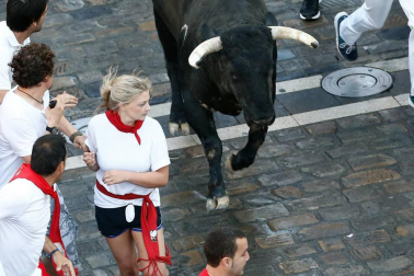 Imágenes exclusivas del segundo encierro de los fotógrafos de Diario de Navarra.