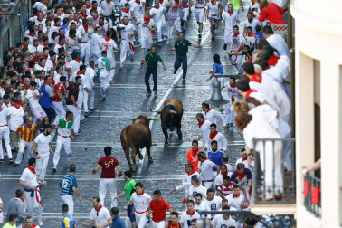Imágenes exclusivas del segundo encierro de los fotógrafos de Diario de Navarra.