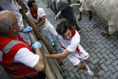 Imágenes exclusivas del segundo encierro de los fotógrafos de Diario de Navarra.