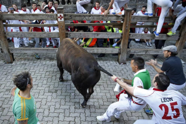 Imágenes exclusivas del segundo encierro de los fotógrafos de Diario de Navarra.
