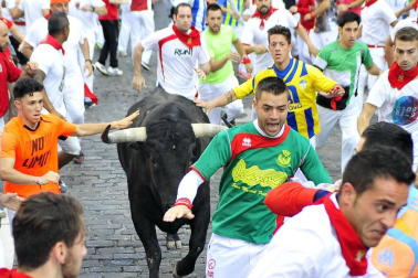 Imágenes exclusivas del segundo encierro de los fotógrafos de Diario de Navarra.