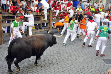 Imágenes exclusivas del segundo encierro de los fotógrafos de Diario de Navarra.