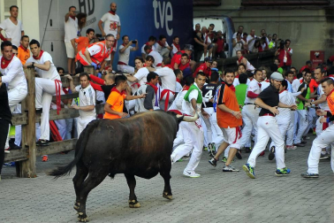 Imágenes exclusivas del segundo encierro de los fotógrafos de Diario de Navarra.