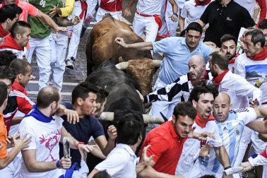 Imágenes exclusivas del segundo encierro de los fotógrafos de Diario de Navarra.
