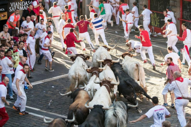 Imágenes exclusivas del segundo encierro de los fotógrafos de Diario de Navarra.
