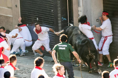 Imágenes exclusivas del segundo encierro de los fotógrafos de Diario de Navarra.