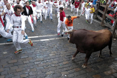 Imágenes exclusivas del segundo encierro de los fotógrafos de Diario de Navarra.