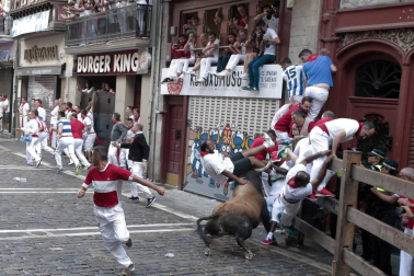 Imágenes exclusivas del segundo encierro de los fotógrafos de Diario de Navarra.