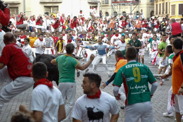 Imágenes exclusivas del segundo encierro de los fotógrafos de Diario de Navarra.
