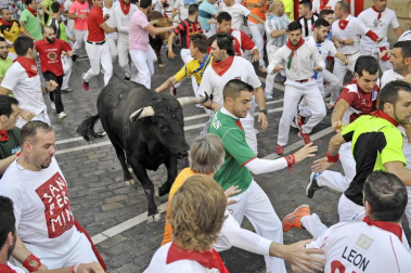 Imágenes exclusivas del segundo encierro de los fotógrafos de Diario de Navarra.