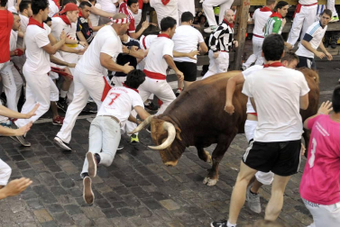 Imágenes exclusivas del segundo encierro de los fotógrafos de Diario de Navarra.