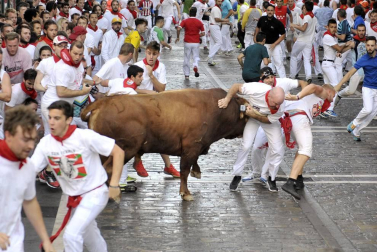 Imágenes exclusivas del segundo encierro de los fotógrafos de Diario de Navarra.