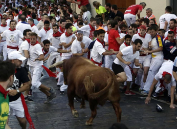Imágenes exclusivas del segundo encierro de los fotógrafos de Diario de Navarra.