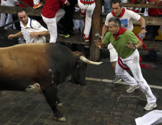 Imágenes exclusivas del segundo encierro de los fotógrafos de Diario de Navarra.