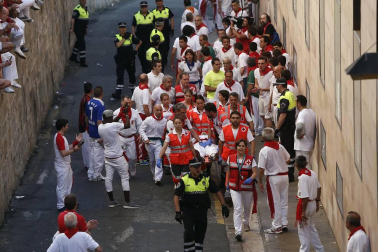 Imágenes exclusivas del segundo encierro de los fotógrafos de Diario de Navarra.