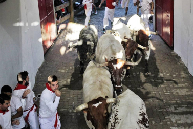 Imágenes exclusivas del segundo encierro de los fotógrafos de Diario de Navarra.