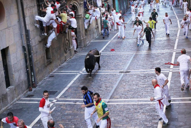 Imágenes exclusivas del segundo encierro de los fotógrafos de Diario de Navarra.