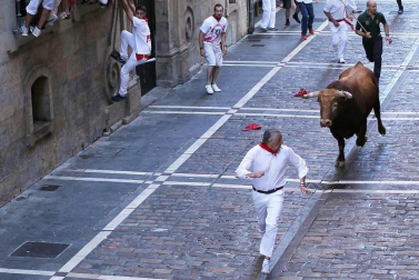 Imágenes exclusivas del segundo encierro de los fotógrafos de Diario de Navarra.