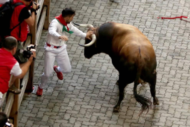 Imágenes exclusivas del segundo encierro de los fotógrafos de Diario de Navarra.
