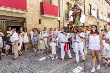 Celebración del Día Grande en las fiestas de la localidad navarra.