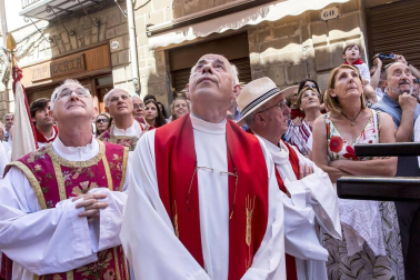Celebración del Día Grande en las fiestas de la localidad navarra.
