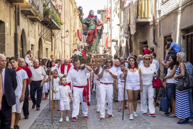 Celebración del Día Grande en las fiestas de la localidad navarra.