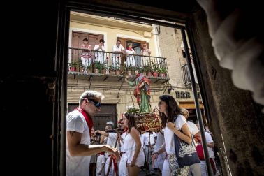 Celebración del Día Grande en las fiestas de la localidad navarra.