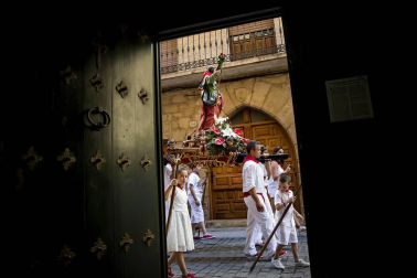 Celebración del Día Grande en las fiestas de la localidad navarra.