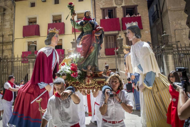 Celebración del Día Grande en las fiestas de la localidad navarra.