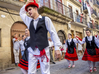 Celebración del Día Grande en las fiestas de la localidad navarra.
