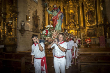 Celebración del Día Grande en las fiestas de la localidad navarra.