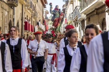 Celebración del Día Grande en las fiestas de la localidad navarra.