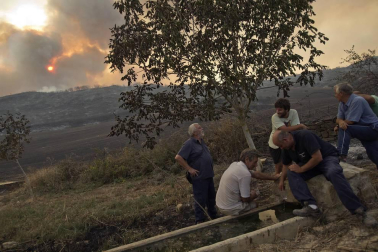 Incendio de grandes dimensiones entre Tafalla y Pueyo
