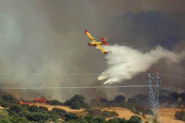 Incendio de grandes dimensiones entre Tafalla y Pueyo