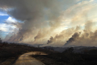 Incendio de grandes dimensiones entre Tafalla y Pueyo