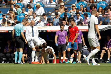 Imágenes del encuentro de la jornada 3 de LaLiga Santander disputado en el Santiago Bernabéu entre Real Madrid y el C.A. Osasuna que finalizó con victoria local.