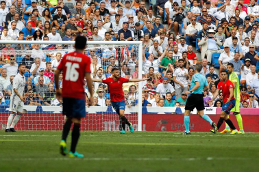 Imágenes del encuentro de la jornada 3 de LaLiga Santander disputado en el Santiago Bernabéu entre Real Madrid y el C.A. Osasuna que finalizó con victoria local.
