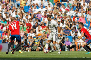Imágenes del encuentro de la jornada 3 de LaLiga Santander disputado en el Santiago Bernabéu entre Real Madrid y el C.A. Osasuna que finalizó con victoria local.
