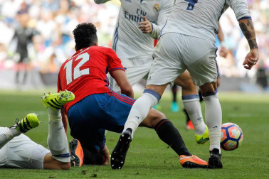 Imágenes del encuentro de la jornada 3 de LaLiga Santander disputado en el Santiago Bernabéu entre Real Madrid y el C.A. Osasuna que finalizó con victoria local.
