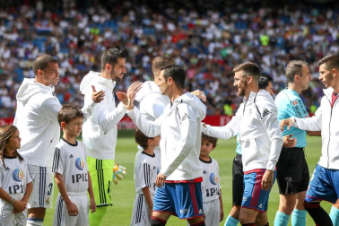 Imágenes del encuentro de la jornada 3 de LaLiga Santander disputado en el Santiago Bernabéu entre Real Madrid y el C.A. Osasuna que finalizó con victoria local.