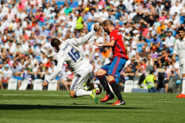 Imágenes del encuentro de la jornada 3 de LaLiga Santander disputado en el Santiago Bernabéu entre Real Madrid y el C.A. Osasuna que finalizó con victoria local.
