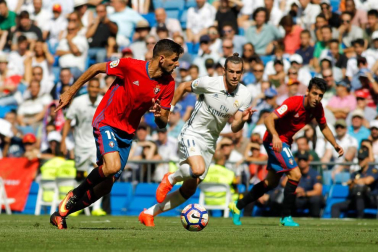 Imágenes del encuentro de la jornada 3 de LaLiga Santander disputado en el Santiago Bernabéu entre Real Madrid y el C.A. Osasuna que finalizó con victoria local.
