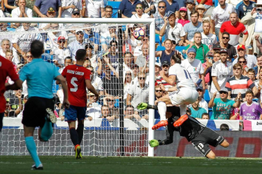 Imágenes del encuentro de la jornada 3 de LaLiga Santander disputado en el Santiago Bernabéu entre Real Madrid y el C.A. Osasuna que finalizó con victoria local.