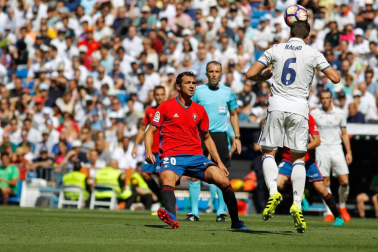 Imágenes del encuentro de la jornada 3 de LaLiga Santander disputado en el Santiago Bernabéu entre Real Madrid y el C.A. Osasuna que finalizó con victoria local.